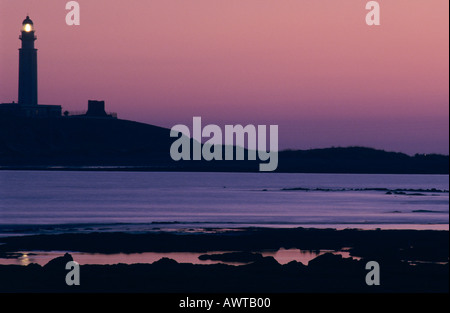 Spanien Kap Trafalgar Sonnenuntergang Costa De La Luz Cadiz Andalusien Schlacht von Trafalgar Stockfoto
