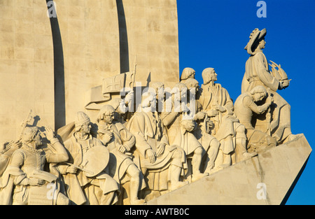 Lissabon, Portugal. Das Denkmal der Entdeckungen. Goldene Zeitalter der Navigations Entdeckung. Reisen-Entdeckung-navigation Stockfoto