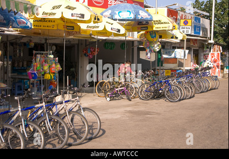 dh Fahrradverleih SHEK O HONG KONG Shop Fahrrad Dorf Fahrrad Fahrräder Stockfoto