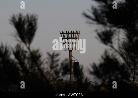 Leuchtfeuer im Parkhall Landschaft park Stockfoto