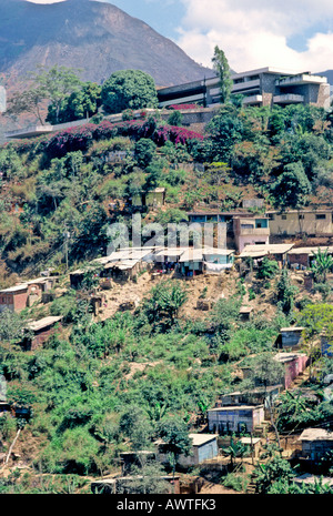 Barrios in Caracas, Venezuela Stockfoto
