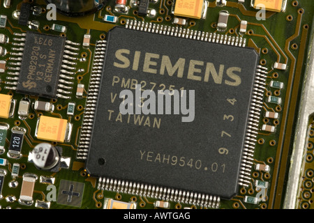 Siemens integriert Schaltung (Mikrochip) auf Platine Stockfoto