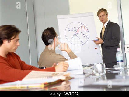 Geschäftsleute, die Präsentation teilnehmen Stockfoto