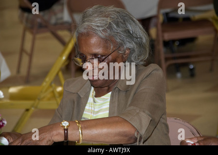 Porträt des afroamerikanischen Senioren Stockfoto