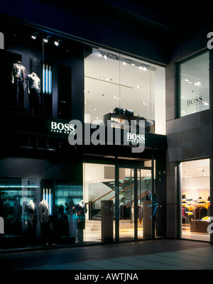 HUGO BOSS SHOP, LIVERPOOL, UK Stockfoto