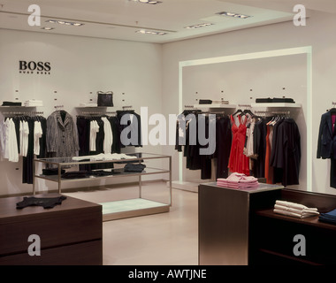 HUGO BOSS SHOP, LIVERPOOL, UK Stockfoto