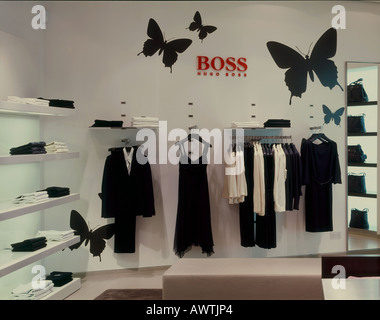 HUGO BOSS SHOP, LIVERPOOL, UK Stockfoto