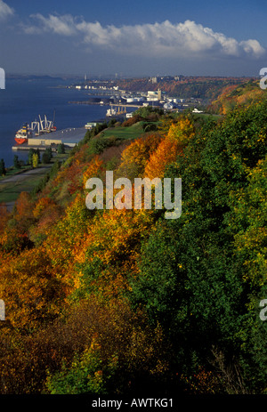 Champlain Harbour Station, St. Lawrence River, Saint Lawrence Seaway, Versand Terminal, Quebec City, Provinz Quebec, Kanada, Nordamerika Stockfoto