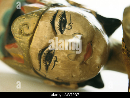 Hölzerne indonesischen Marionette, close-up Stockfoto