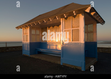 Meer Unterkunft in Margate an einem November-Nachmittag. Stockfoto