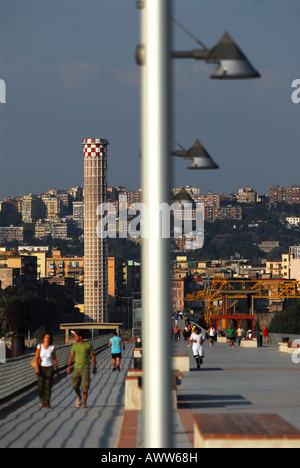 Pontile Nord - Ex Italsider - Coroglio Straße - Bagnoli Pozzuoli Campi Flegrei Kampanien Italia - Europa Süditalien Stockfoto