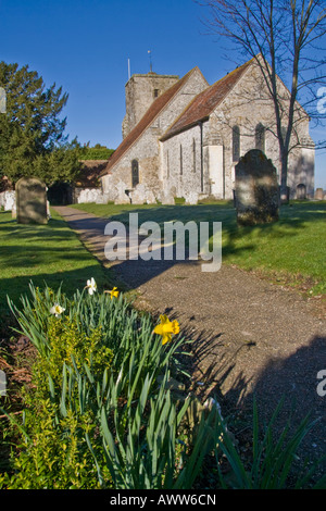 St. Michael Kirche Amberley West Sussex Stockfoto