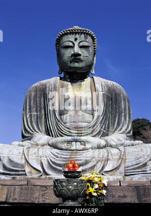 Große Buddha (Daibutsu) Kotoku-In Hase Kamakura Japan Stockfoto