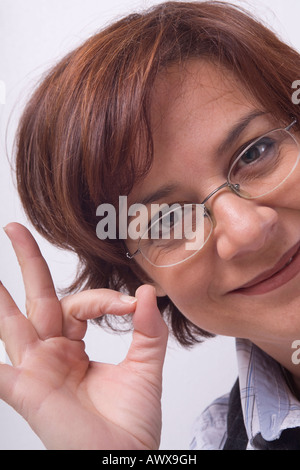 Zuversichtlich, Verkäufer Stockfoto