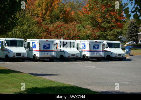 United States Postal Service Lieferfahrzeuge Stockfoto