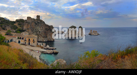 Die Tonnara von Scopello-Sizilien-Italien Stockfoto