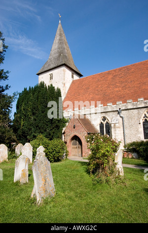 Kirche der Heiligen Dreifaltigkeit alten Bosham West Sussex UK Stockfoto