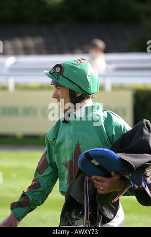 Frankie Dettori Racing am Goodwood Mitglieder, Race-Jahrestagung 2005. Stockfoto