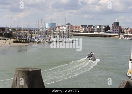 Littlehampton Marina Arun Mündung "West Sussex" UK Stockfoto