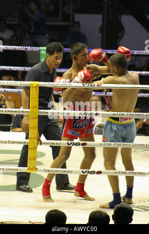 Kick-Boxing Contest Lumpini Stadion Bangkok Thailand Stockfoto