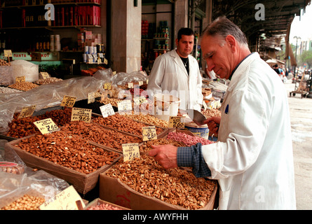 Eine Straße stand, Athen, Griechenland Stockfoto