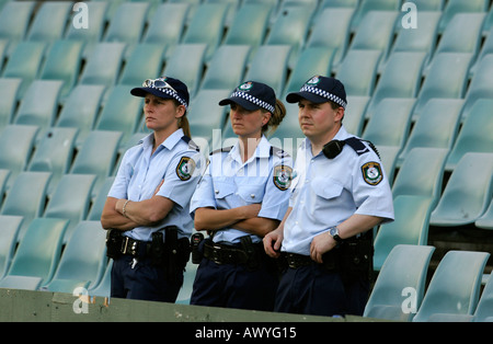 New South Wales Police beim Sportereignis Stockfoto