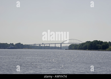 Hängebrücke bei Chesapeake City... Blick von Westen Stockfoto