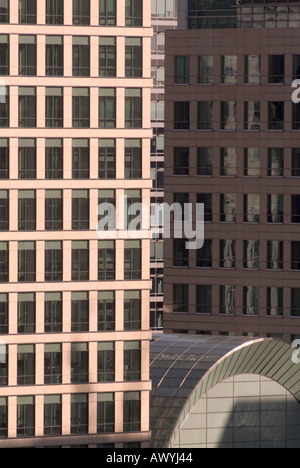 Canary wharf im Zentrum Londons Bankenviertel Stockfoto