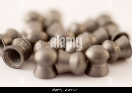 Airgun Pellets für ein Luftgewehr oder Luftgewehr Stockfoto