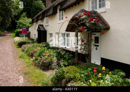 Somerset Dunster Bauerngärten im Park Street Stockfoto