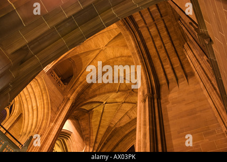 Horizontale Landschaft Foto innerhalb der anglikanischen Kathedrale in Liverpool Stockfoto