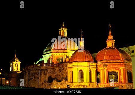 Kuppeln der Templo de San Diego in der kolonialen Bergbau Stadt Guanajuato Mexiko Stockfoto