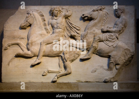 Elgin Marbles Reiter aus Marmor Fries an der Nordseite des Parthenon Athen 4. vierten Jahrhundert C BC British Museum London UK Stockfoto