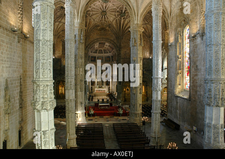 Mosteiro Dos Jeronimos (Hieronymus-Kloster) in Lissabon, Portugal, Europa Stockfoto