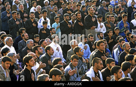 Aschura-Riten, Sühnopfer Prozession, Isfahan, Iran Stockfoto