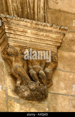 Putten auf barocke Gebäude Dubrovnik Stockfoto