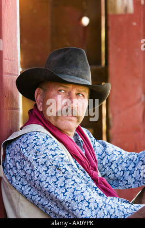 Cowboy-Porträt, Wildwest, Oregon, USA Stockfoto