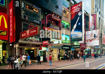 China, Hongkong, Causeway Bay Street Scene Stockfoto