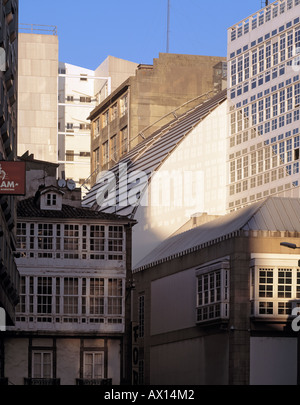 FUNDACION CAIXA GALICIA KUNST- UND KULTURZENTRUM, EIN CORUNIA, GALIACIA, SPANIEN Stockfoto