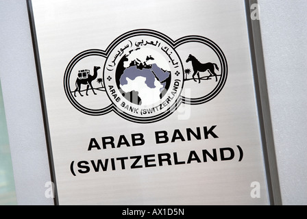 Arab Bank, Genf, Schweiz Stockfoto