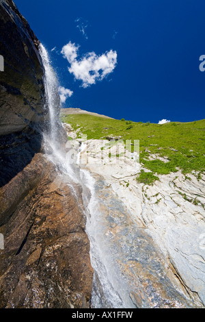 Fensterbach Wasserfall Großglockner Hochalpenstraße, Nationalpark Hohe Tauern, Kärnten, Österreich Stockfoto