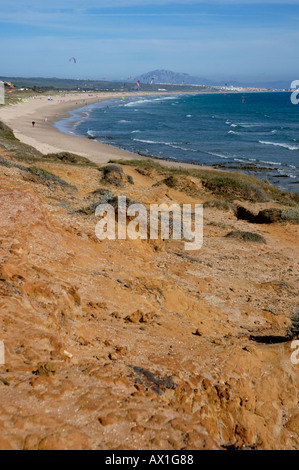 Spanien Andalusien Tarifa Playa De Los Lances Stockfoto