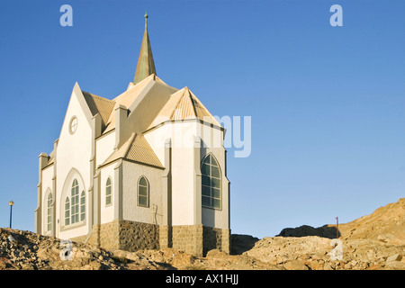 Felsenkirche, Kirche am Felsen, Lüderitz, Namibia, Afrika Stockfoto