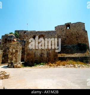 Tripolis Libanon Eingang der Zitadelle St Giles Kreuzfahrerburg 12. Jahrhundert Stockfoto