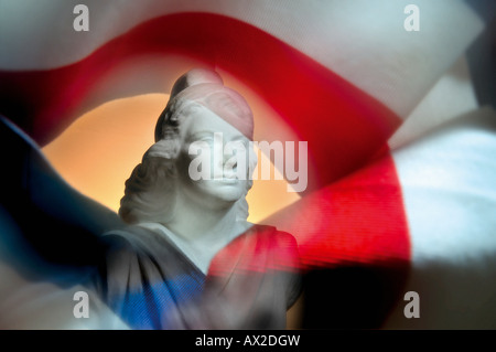 Marianne, das nationale Symbol der französischen Republik Stockfoto