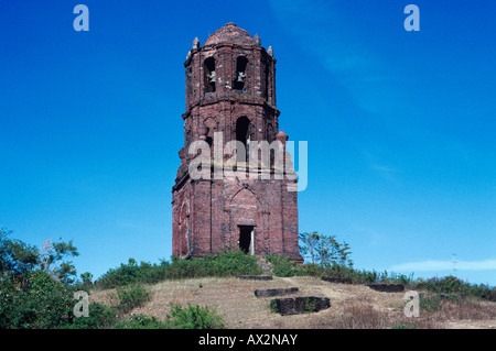 St. Augustine Pfarrei Kirche Glockenturm Vigan Ilocos Sur Philippinen Stockfoto