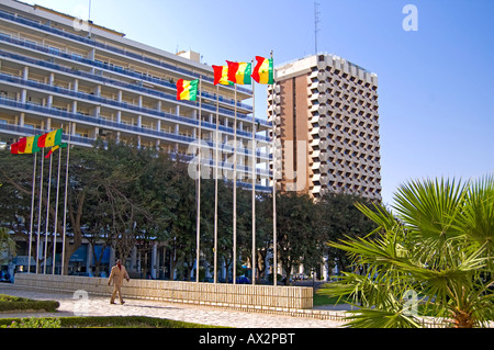 Reisen, Senegal, Dakar, Stadtgebäude, Stockfoto