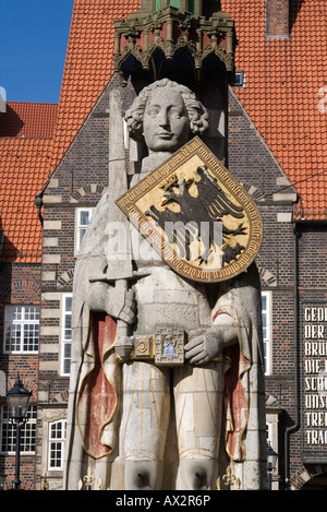 Die Roland-Statue Bremen. Deutschland Stockfoto