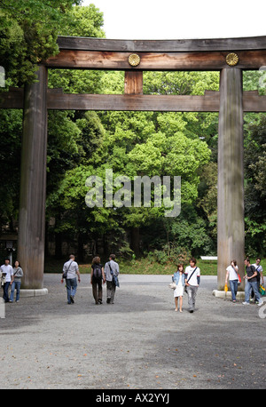 Meiji Jingu (Meiji-Jingu) oder der Meiji-Schrein Komplex, Tokyo, Japan Stockfoto