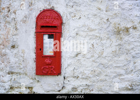 In Wand Briefkasten der Herrschaft von George die sechste Stockfoto